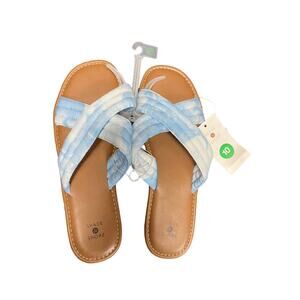 NWT Ladies Shade & Shore Blue Perla Sandals- Size 10